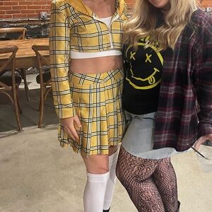 Yellow Plaid Two-Piece Set. Cher clueless costume